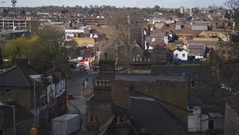 Panoramic-View-Of-Dartford,-Kent,-England,-United-Kingdom