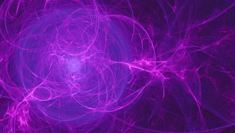 Purple-plasma-core,-beautiful-chaos-of-abstract-flames-swirling-around-and-endlessly-looping-futuristic-backdrop