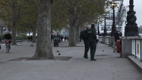 People-Taking-Photos-On-Queens-Walk-In-Southbank-During-Lockdown