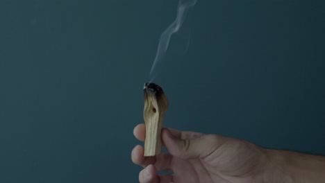 Hand-holding-a-burning-Palo-Santo-incense.-Static
