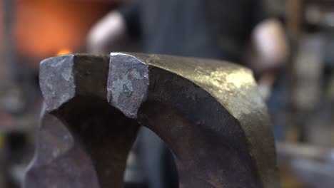 A-close-up-view-of-an-object-in-a-blacksmith-shop