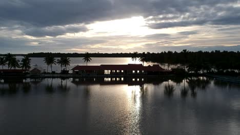 Beautiful-sunset-in-Vembanad-lake-silhouette-sky-aerial-view,resort,Asia-tourism,sky