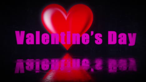 Electric-current-and-sparks-revealing-Valentine's-day-Message-in-dark-background