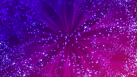 Danza-Floreciente-De-Partículas-En-Púrpura