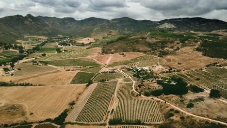 Südafrikas-Ländliche-Natürliche-Vielfalt-In-Hügelgehöften-Und-Ländlicher-Weingutslandwirtschaft