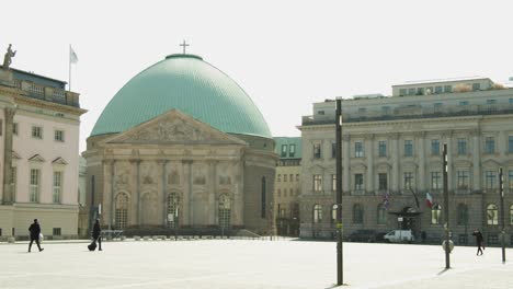 Historic-Saint-Hedwigs-Cathedral-at-Famous-Bebelplatz-in-Central-Berlin