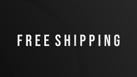 Free-shipping-animation-highlight-graphic-text