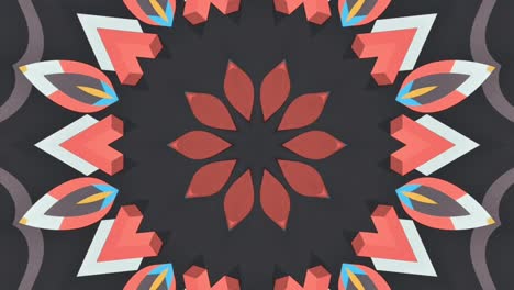 Trippy-trance-floral-circular-motion-animation