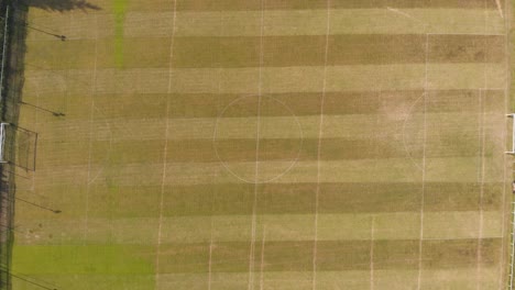 Mini-football-pitch-turf-in-Dublin-Ireland-aerial-reveal