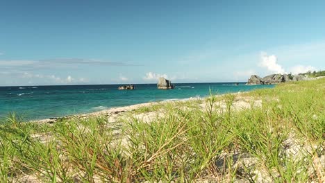 Warwick-Long-Bay-Beach-Ist-Einer-Der-Längsten-Strände-Auf-Der-Insel-Bermuda