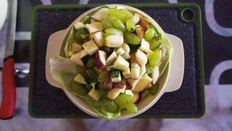Fruits-and-salad-in-the-bowl
