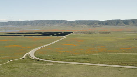 Flying-over-a-solar-farm-at-the-Antelope-Valley-California-Poppy-Reserve