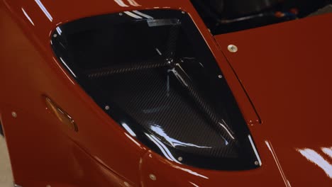 Large-Carbon-Fiber-Headlights-on-a-Red-Ford-GT-GT3