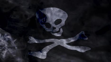 Die-Piratenflagge-Schwenken