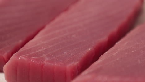 Close-up-View-Of-Red-Tuna-Fish-Fillet-For-Sashimi-In-The-Kitchen-Of-A-Japanese-Restaurant