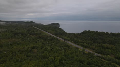 aerial-view-of-highway-1-on-the-north-shore-minnesota