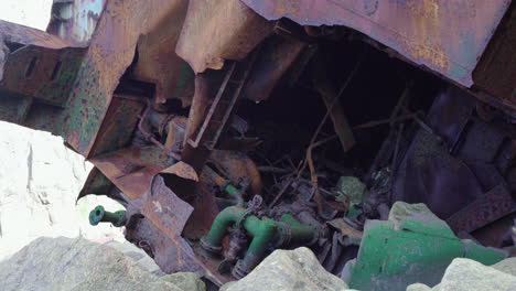 View-of-the-engine-of-an-old-shipwreck--Midshot