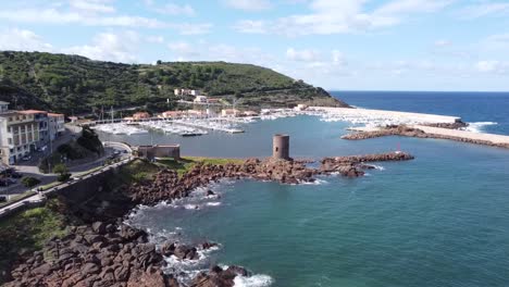 Incredible-Drone-flight-to-the-port-of-Castelsardo