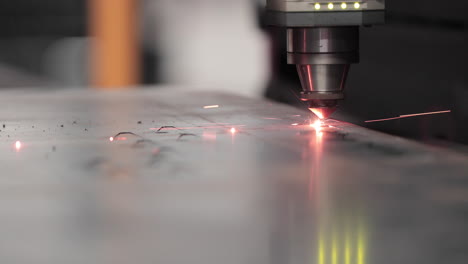 Factory-Automated-Laser-Cutter-Working-And-Cutting-Stainless-Metal-Sheet
