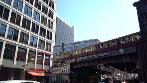 Urban-Scenery-with-View-to-Berlin-Friedrichstrasse-in-Mitte-District
