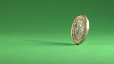 A-Mexican-coin-of-10-pesos-spinning-on-a-chroma-background