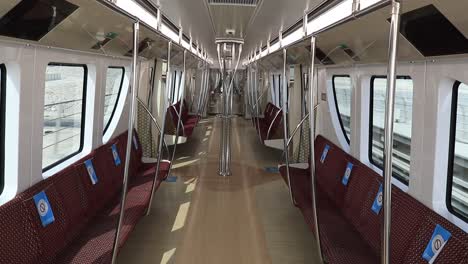 An-interior-view-of-Doha-Metro-Train-Cabin-while-travelling