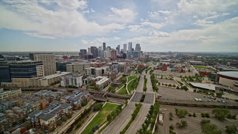 Denver-Colorado-Aerial-v35-wide-angle-low-fly-towards-flyover-downtown-cityscape-views---DJI-Inspire-2,-X7,-6k---August-2020