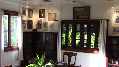 Das-Haus-Des-Schriftstellers-James-Norman-Hall-In-Papeete,-Tahiti