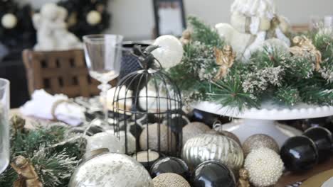 close-up-of-an-decorated-christmas-table-footage