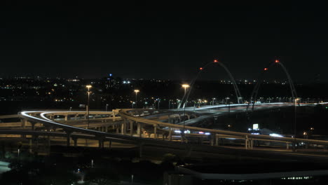 This-is-a-Time-Lapse-of-the-Margaret-McDermott-Bridge-in-Dallas,-TX