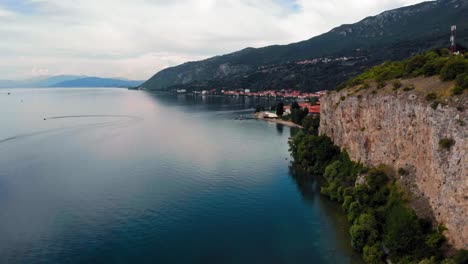 Aerial-shot-of-Macedonia-coast