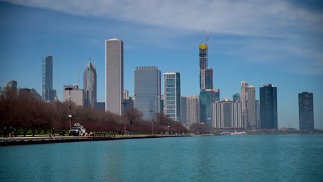 Blick-Auf-Die-Skyline-Von-Chicago-Von-Süden