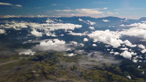 Panoramic-view-Finisterre-mountain-range,-Papua-New-Guinea-aerial