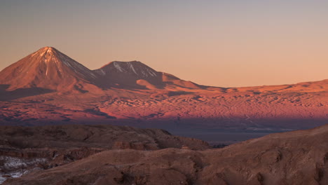 Zeitraffer-Des-Sonnenuntergangs-In-Atacama,-San-Pedro-De-Atacama,-Chile