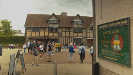 Shakespeares-Geburtsort-Und-Erstes-Zuhause,-Stratford-Upon-Avon,-Warwickshire,-England