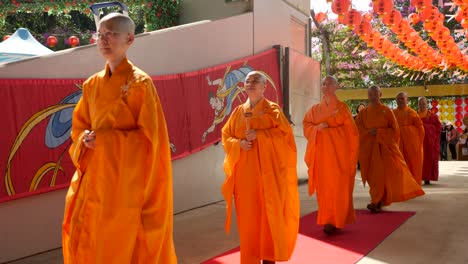 monks-walking-ceremony-during-buddha-birthday-festival-at-southbank-Brisbane-2018