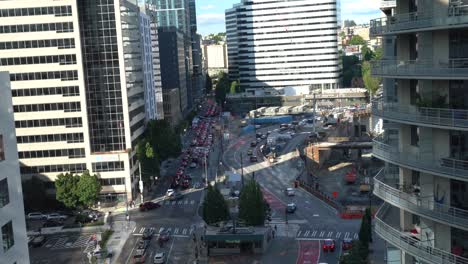 4K-stock-footage-of-Seattle's-downtown-street-scene