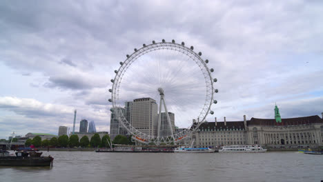 London-England,-circa-:-London-City-with-Thames-River-in-United-Kingdom
