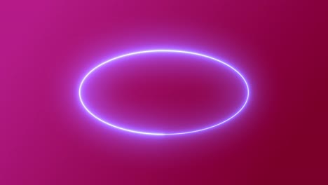 Oval-line-on-pink-animation-neon