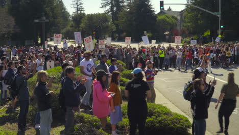 Pan-of-UCSC-COLA-Strikers-Chanting-and-Holding-Signs