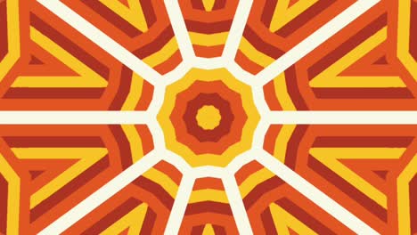 Bright-orange-and-yellow-patterns-in-white-background---animation
