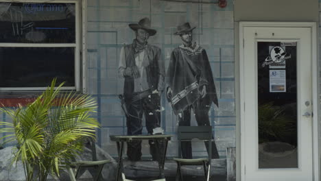 Pintura-Mural-De-La-Pared-De-John-Wayne-Y-Clint-Eastwood
