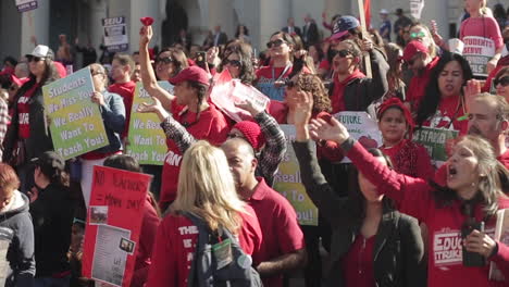 Crowd-Dances-and-Goes-Crazy-in-Victory-at-LAUSD-Teacher's-Strike