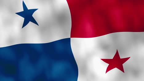 Panamaische-Flagge-Weht-Im-Wind