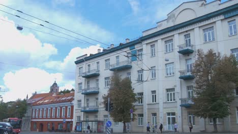 Public-Institution-Center-Polyclinic-Old-Town-Branch-Building-in-Vilnius,-Lithuania
