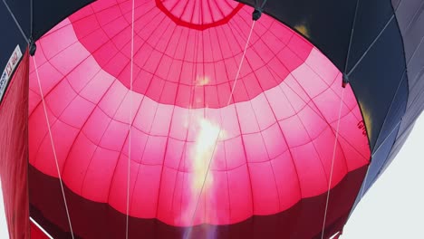 Close-up-of-Hot-Air-Balloon-Inflating