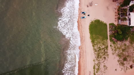 Playa-De-Imágenes-De-Drones-4k-Cerca-De-Colombo,-Sri-Lanka