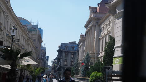 Die-Altstadt-In-Bukarest,-Rumänien
