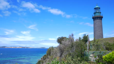 The-Black-Lighthouse-of-Queenscliff,-Victoria,-Australia
