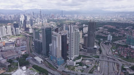 4K-DRONE-FOOTAGE-BANGSAR-SOUTH-WITH-KLCC-VIEW-IN-THE-BACKGROUND